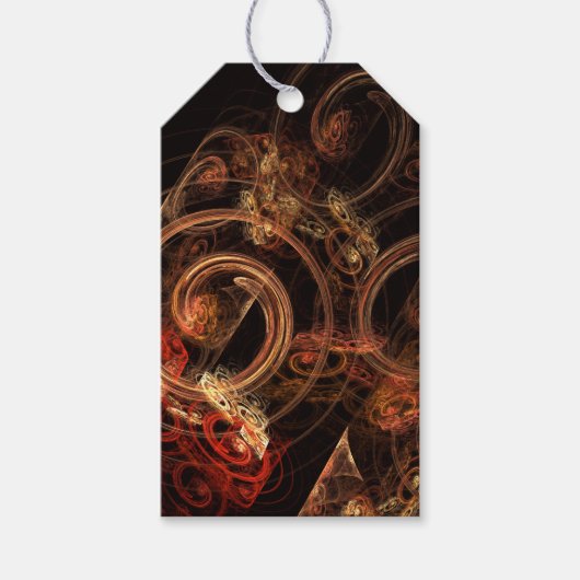 Het geluid van muziek Abstracte kunst Cadeaulabel (Voorkant)