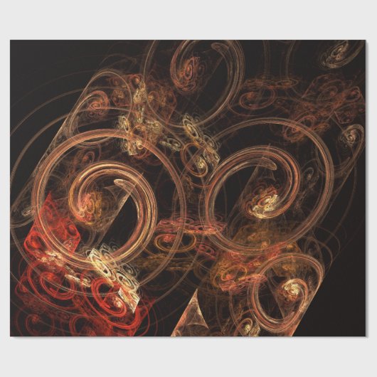 Het geluid van muziek Abstracte kunst Cadeaupapier (Vlak)