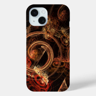Het geluid van muziek Abstracte kunst iPhone 15 Case