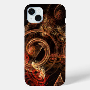 Het geluid van muziek Abstracte kunst iPhone 15 Mini Hoesje