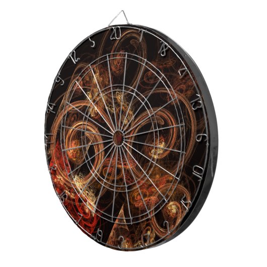 Het geluid van muziek Abstracte kunst Dartbord (Voorkant Rechts)