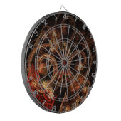 Het geluid van muziek Abstracte kunst Dartbord (Voorkant Links)