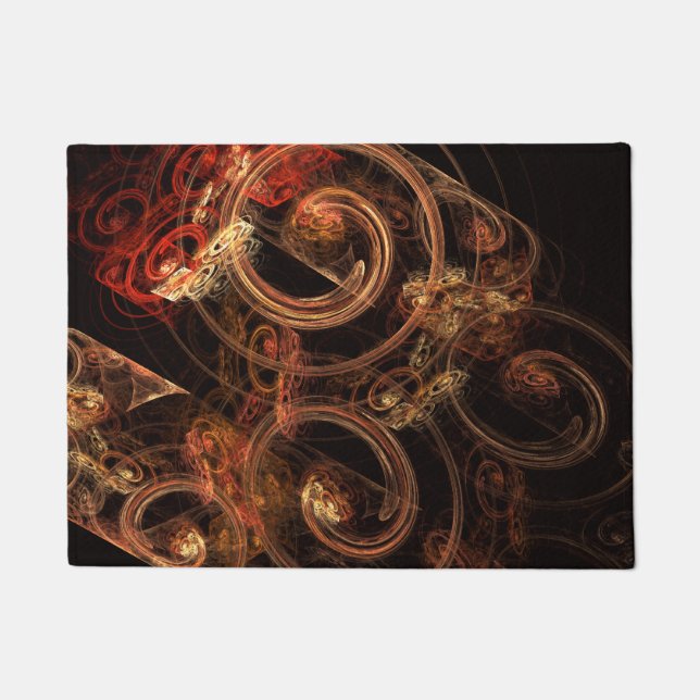 Het geluid van muziek Abstracte kunst Deurmat (Voorkant)