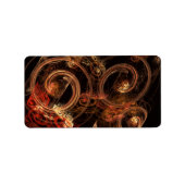 Het geluid van muziek Abstracte kunst Etiket (Voorkant)