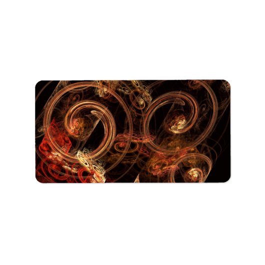 Het geluid van muziek Abstracte kunst Etiket (Voorkant)