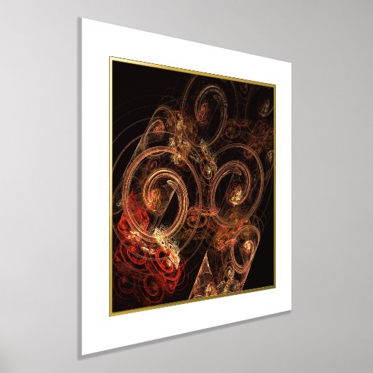 Het geluid van muziek Abstracte kunst Folie Afdrukken (Laagn)