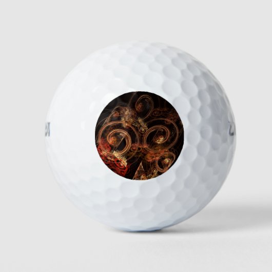Het geluid van muziek Abstracte kunst Golfballen (Voorkant)