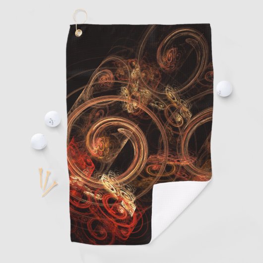 Het geluid van muziek Abstracte kunst Golfhanddoek (Insitu)