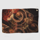 Het geluid van muziek Abstracte kunst Golfhanddoek (Horizontaal)