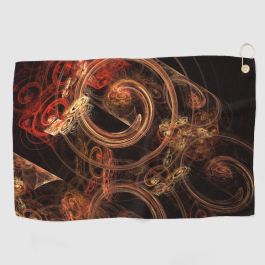 Het geluid van muziek Abstracte kunst Golfhanddoek (Horizontaal)