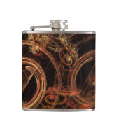 Het geluid van muziek Abstracte kunst Heupfles (Voorkant)