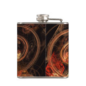 Het geluid van muziek Abstracte kunst Heupfles (Achterkant)