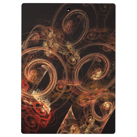 Het geluid van muziek Abstracte kunst Klembord (Achterkant)