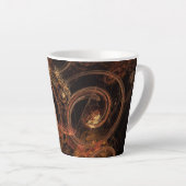 Het geluid van muziek Abstracte kunst Latte Mok (Rechterhoek)