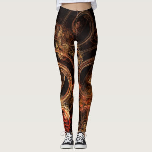 Het geluid van muziek Abstracte kunst Leggings