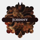 Het geluid van muziek Abstracte kunst Ornament Kaart (Achterkant)