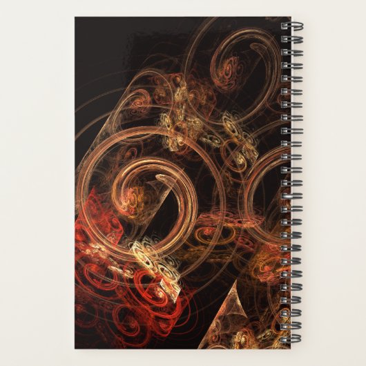 Het geluid van muziek Abstracte kunst Planner (Achterkant)