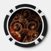 Het geluid van muziek Abstracte kunst Poker Chips (Achterkant)