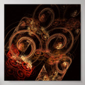 Het geluid van muziek Abstracte kunst Poster (Voorkant)