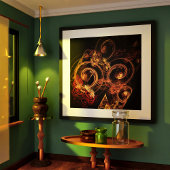 Het geluid van muziek Abstracte kunst Poster