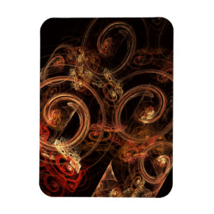 Het geluid van muziek Abstracte kunst Premium Magn Magneet