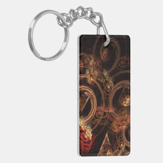 Het geluid van muziek Abstracte kunst Sleutelhanger (Voorkant Links)