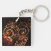 Het geluid van muziek Abstracte kunst Sleutelhanger (Achterkant)