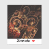 Het geluid van muziek Abstracte kunst Sticker (Vel)