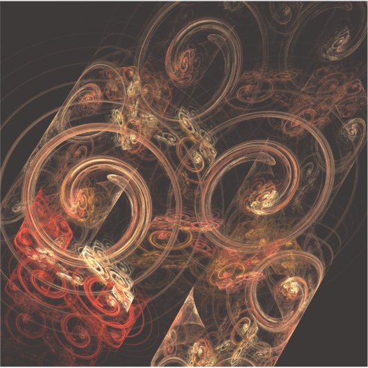 Het geluid van muziek Abstracte kunst Sticker (Voorkant)