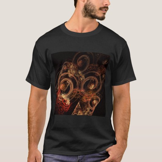 Het geluid van muziek Abstracte kunst T-shirt (Voorkant)