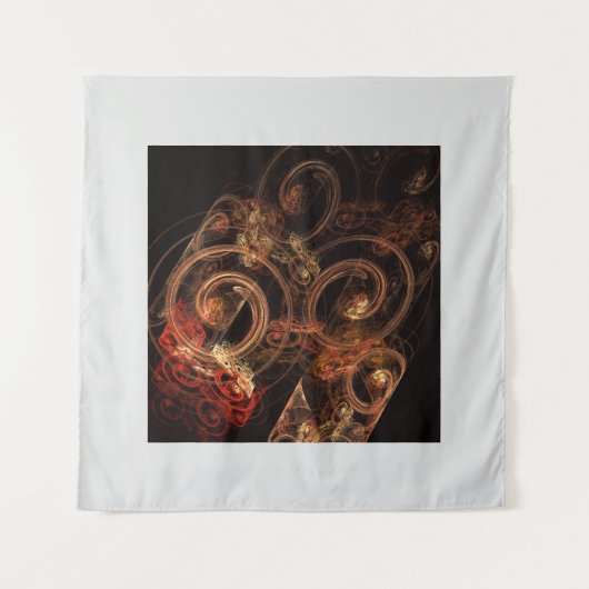 Het geluid van muziek Abstracte kunst Wandkleed (Voorkant)