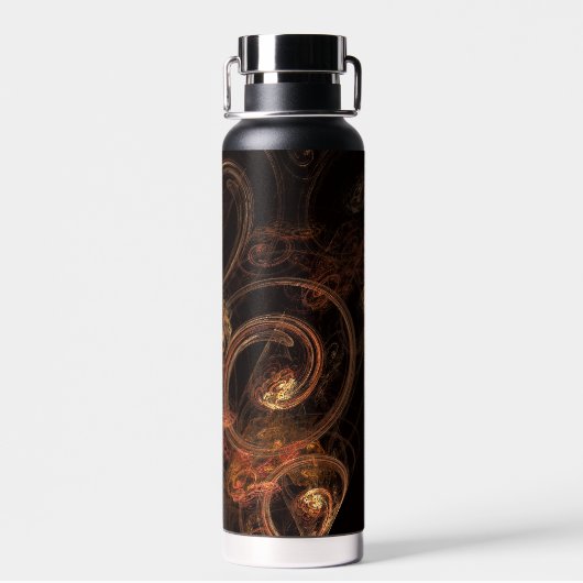 Het geluid van muziek Abstracte kunst Waterfles (Achterkant)