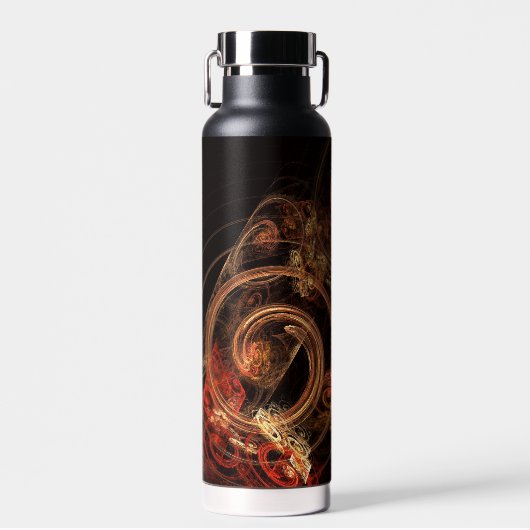 Het geluid van muziek Abstracte kunst Waterfles (Voorkant)