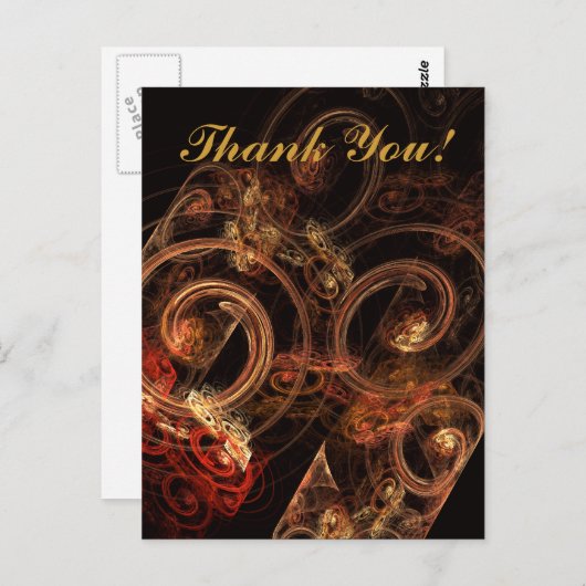 Het geluid van muziek Dank u Briefkaart (Voorkant / Achterkant)