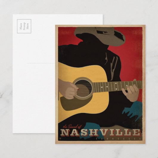 Het geluid van Nashville Briefkaart (Voorkant / Achterkant)