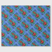 "Het geluid van rood" Abstract ontwerppapier Cadeaupapier (Vlak)