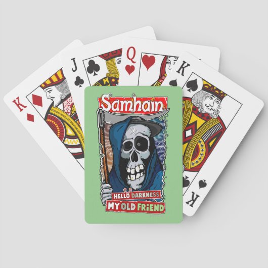 Het geluid van Samhain Pokerkaarten (Achterkant)