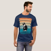 Het geluid van stille muziek en katten t-shirt (Voorkant volledig)