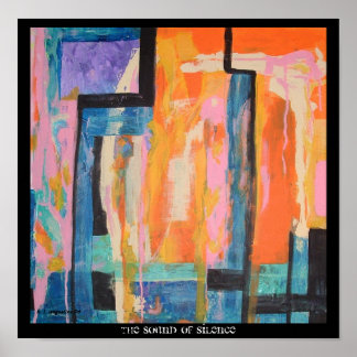 Het geluid van Stilte drukt Poster