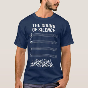 het geluid van stilte I voor het markeren van een T-shirt
