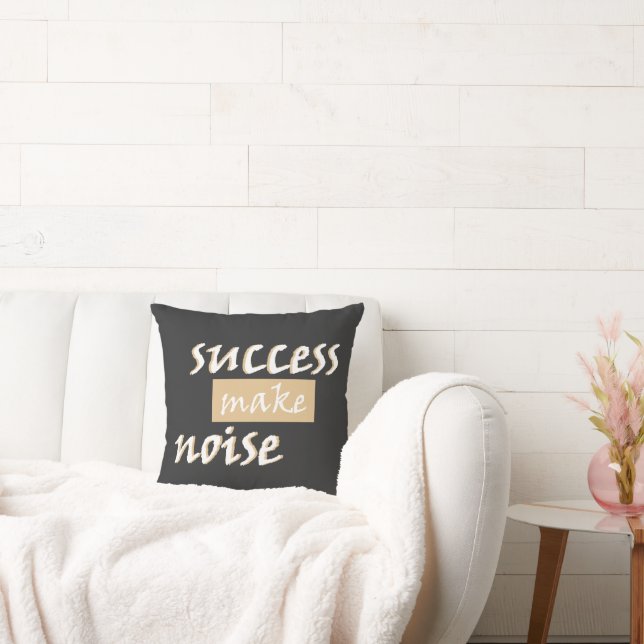 Het geluid van succes T-shirt Kussen (Bank)