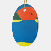 Het geluid van Sunset hanger. Een origineel kunstw Keramisch Ornament (Links)