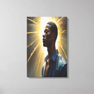 Het geluid van verf dat de adem inhoudt   canvas afdruk