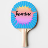 Het geluidseffect van een stripboek: Boom! actiebe Tafeltennisbatje (Achterkant)