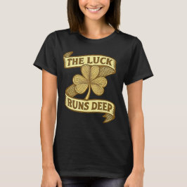 Het geluk is diep – Vintage St. Patrick's Day T-shirt