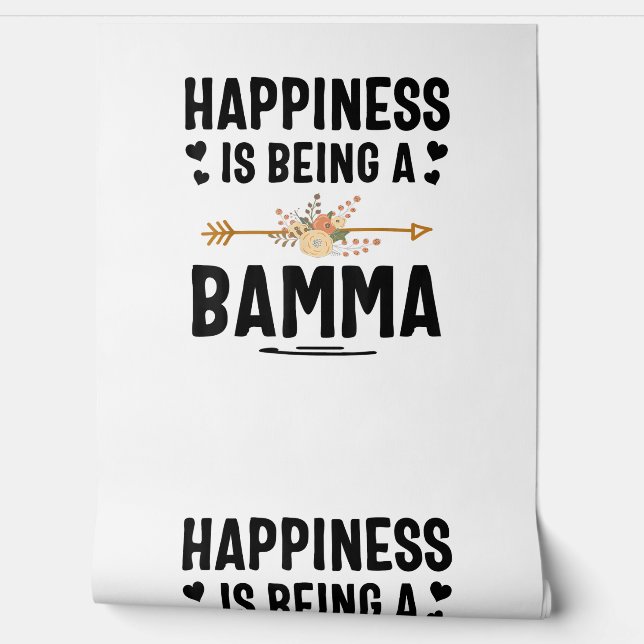 Het geluk is een Bamma Thanksgiving kerst Behang (Afrollen)