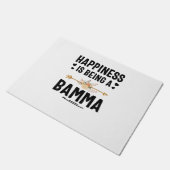 Het geluk is een Bamma Thanksgiving kerst Deurmat (Schuin)