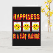 HET GELUK IS EEN GOKAUTOMAAT KAART (Gele Bloem)