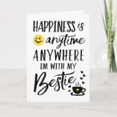 Het geluk is om het even wanneer, overal ben ik bedankkaart (Voorkant)