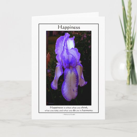 Het geluk is wanneer… kaart (Voorkant)